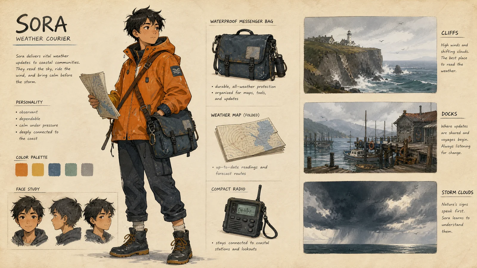 Character world reference sheet prompt example image