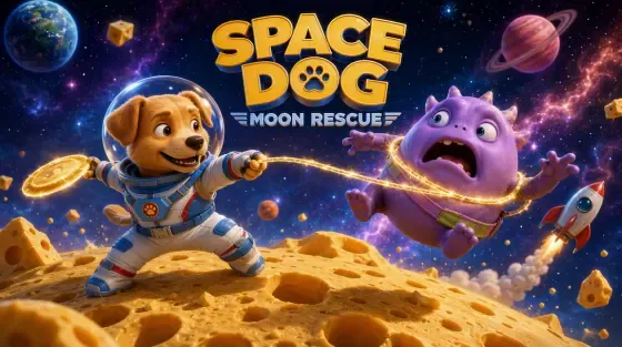 Max the Space Dog's Moon Rescue