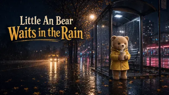 Little An at the Bus Stop