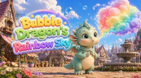 Bubble Dragon Paints the Sky